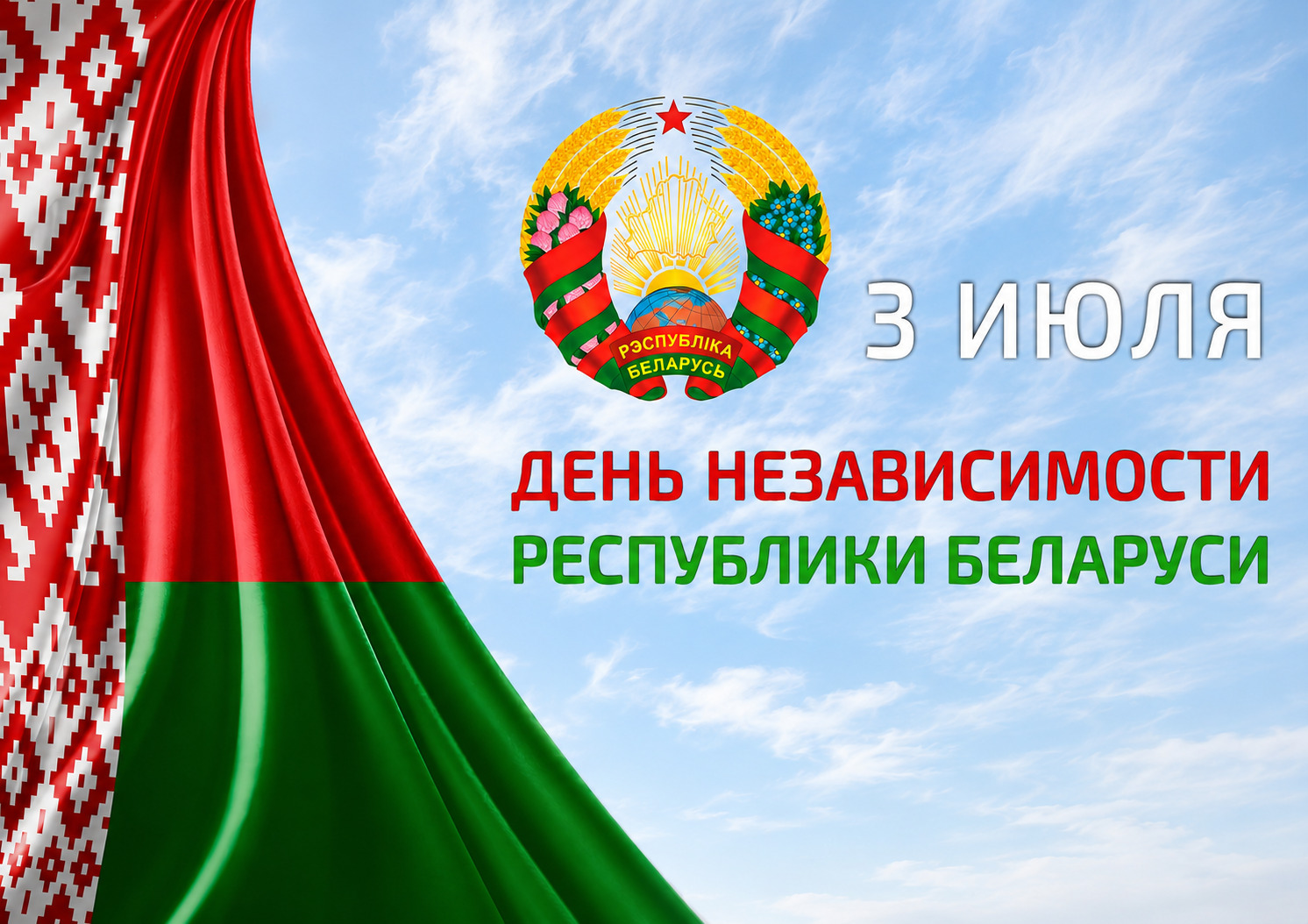 3 ліпеня — Дзень Незалежнасці Рэспублікі Беларусь